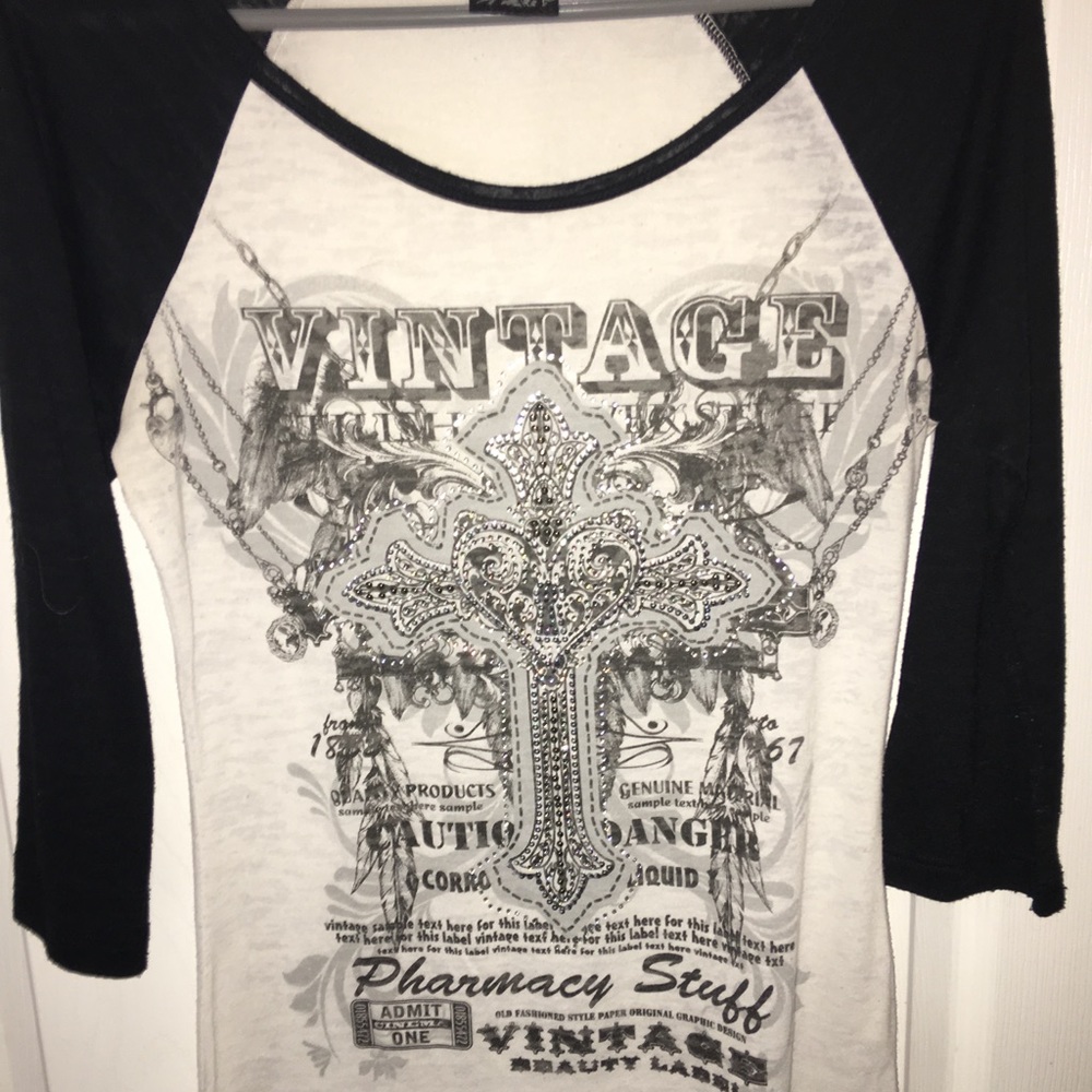 Daytrip Burnout tee 3/4 length sleeve